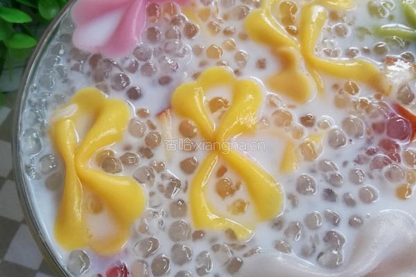 五彩蝴蝶西米露的做法图解12