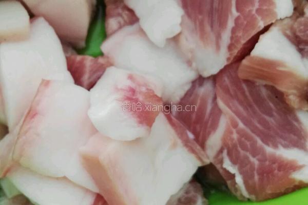 白菜地瓜粉丝炒肉片的做法图解4