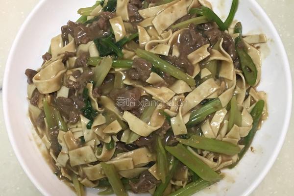 牛肉炒千张的做法图解6