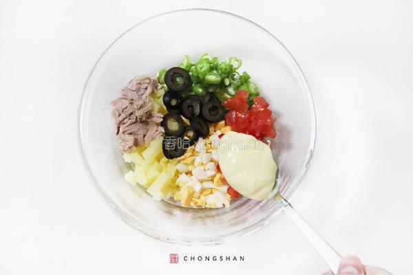 尼斯轻食三文治的做法图解2