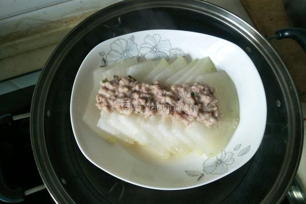 肉末蒸冬瓜的做法图解7