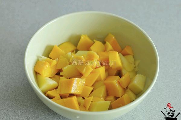 芒果椰奶冻‖一食半刻的做法图解2