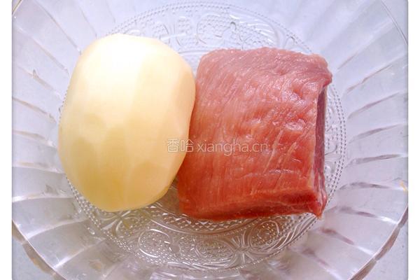 孜然土豆肉卷的做法图解1
