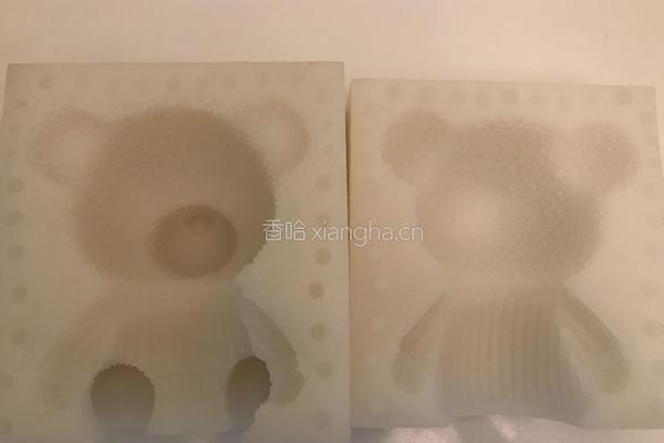 立体小熊酸奶芝士蛋糕的做法图解1