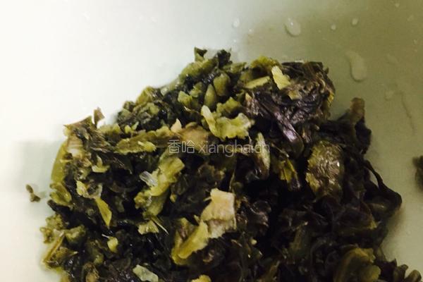 小咸菜烧毛豆的做法图解4