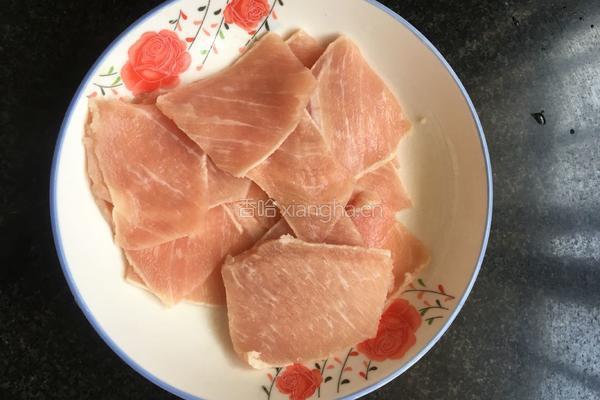 煎瘦肉片的做法图解1