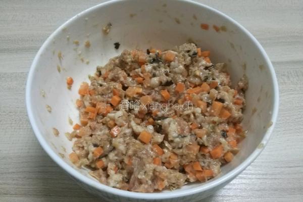 冬菜香菇蒸肉饼的做法图解2
