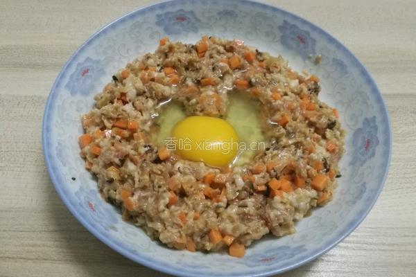 冬菜香菇蒸肉饼的做法图解3