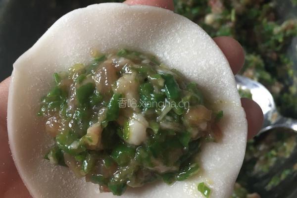 豇豆馅饺子的做法图解4