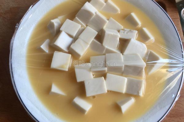 虾仁豆腐蒸蛋的做法图解7