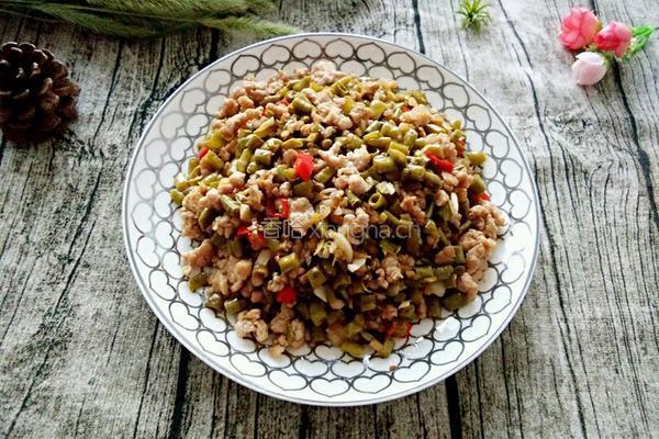肉末酸豆角的做法图解10
