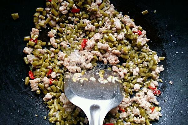 肉末酸豆角的做法图解8