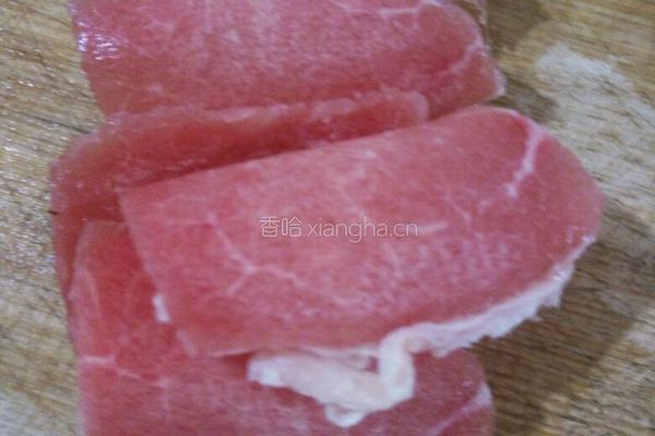 红萰菜肉片汤的做法图解3
