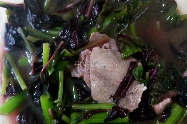 红萰菜肉片汤的做法图解7