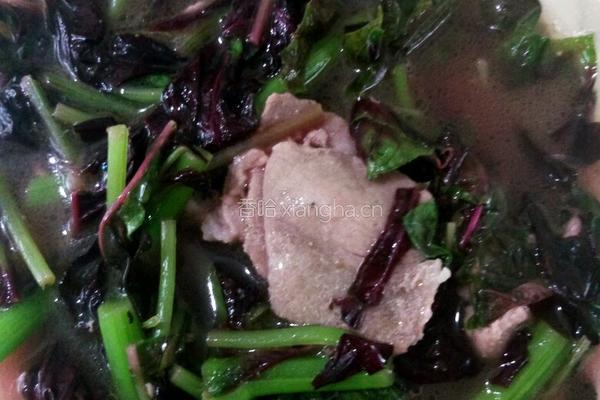 红萰菜肉片汤的做法图解8
