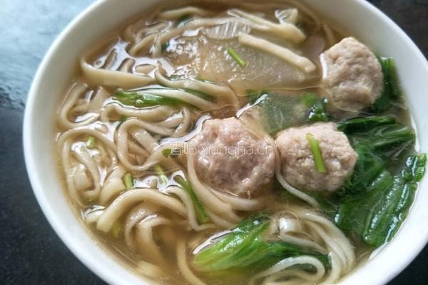 冬瓜丸子汤面的做法图解10