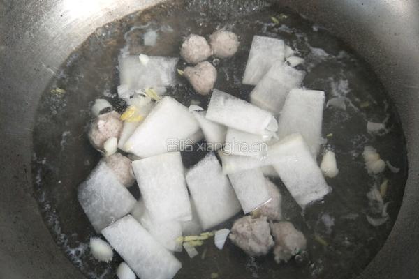 冬瓜丸子汤面的做法图解8