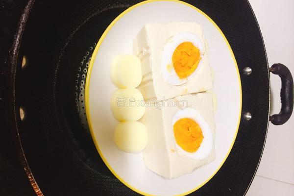 鸭蛋蒸豆腐的做法图解6