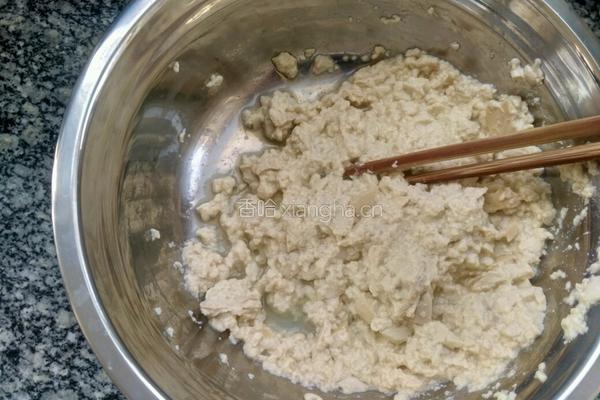 豆腐葱花饼的做法图解3