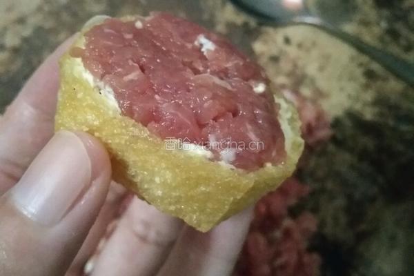酿油豆腐的做法图解5
