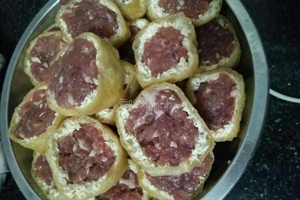 酿油豆腐的做法图解7