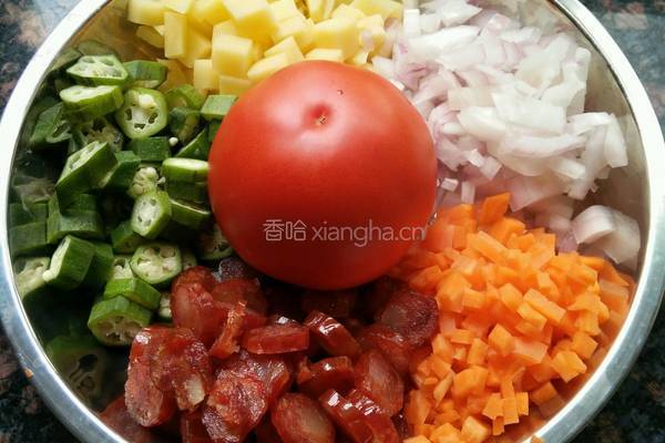 番茄闷饭的做法图解2