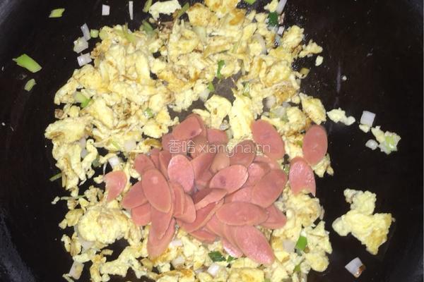 火腿炒饭的做法图解5