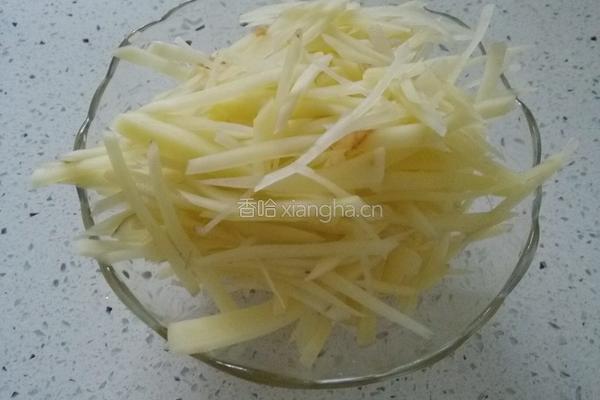 炒素丝的做法图解1