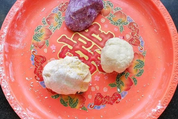 三色馒头的做法图解4