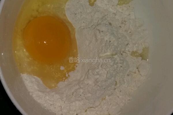 葱花火腿鸡蛋饼的做法图解2