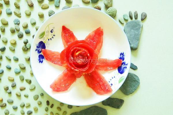 西红柿玫瑰花的做法图解9
