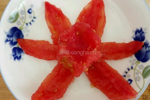 西红柿玫瑰花的做法图解8