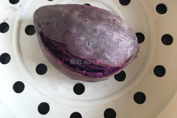 紫薯牛奶芋圆西米露的做法图解1