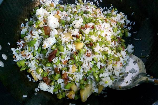豆角沥米饭的做法图解18