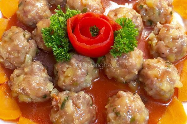 蒸酿土豆肉丸的做法图解7