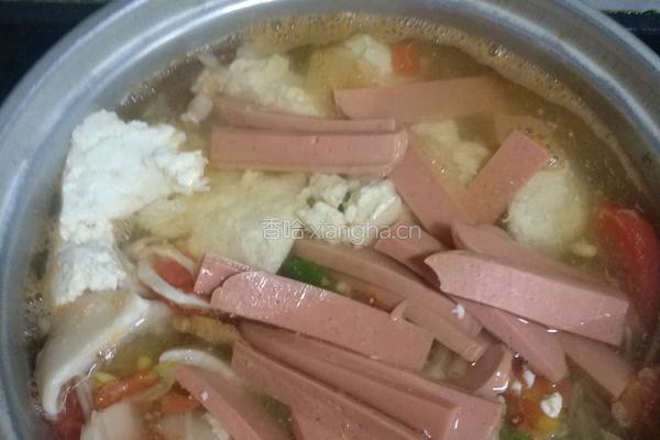 豆腐脑蔬菜汤的做法图解3