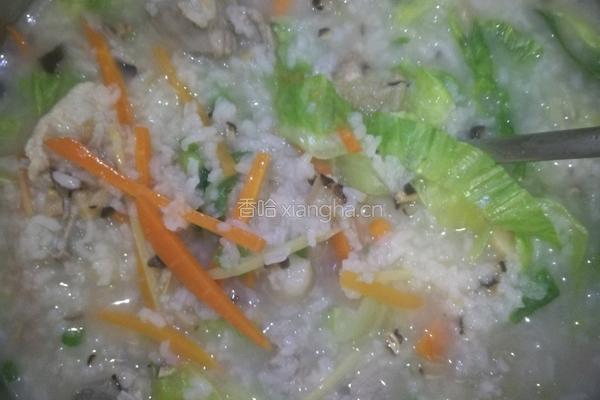 香菇瑶柱排骨粥的做法图解6