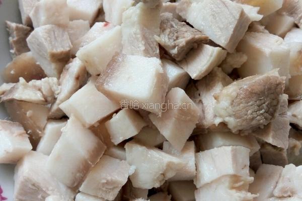 空心菜炒肉的做法图解1