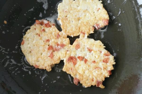 火腿米饭饼的做法图解5