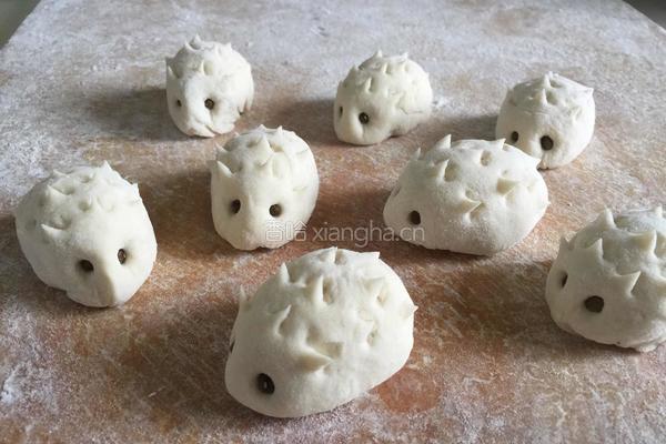 小刺猬豆沙包的做法图解9