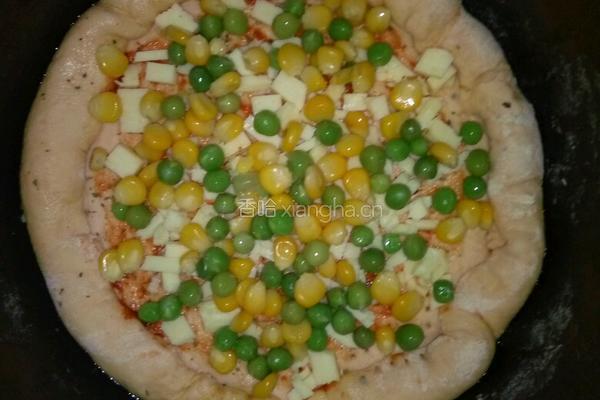 电饭锅虾仁披萨的做法图解5
