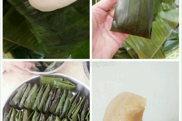 芭蕉叶糍粑的做法图解4