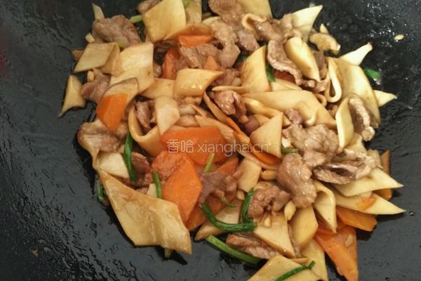 杏鲍菇炒肉片的做法图解16