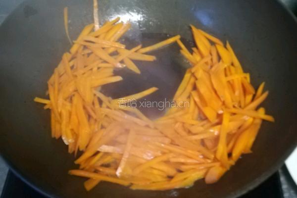 胡萝卜炒豆干的做法图解5