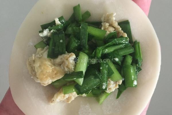 韭菜鸡蛋饺的做法图解3