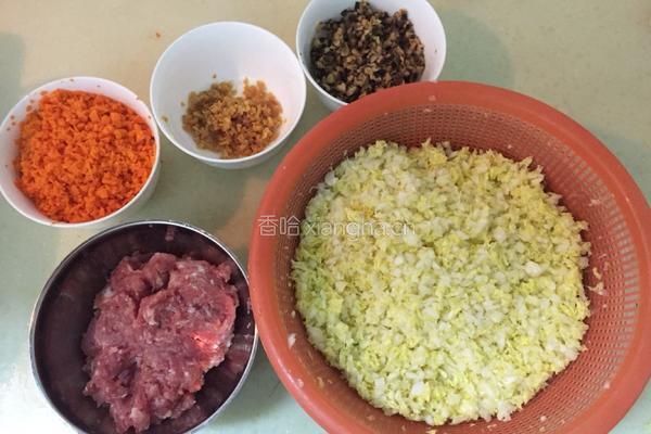 白菜肉饺的做法图解1