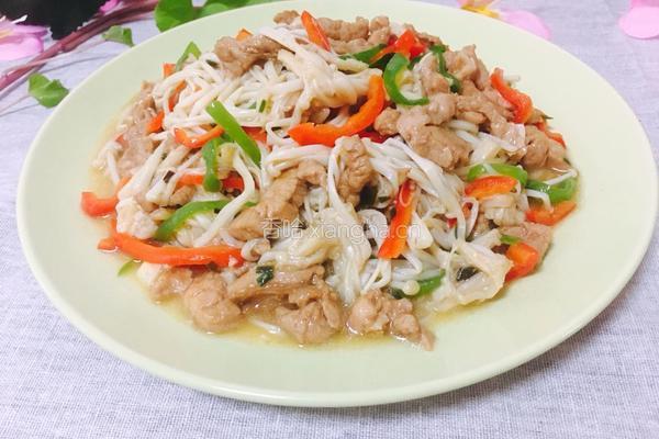 金针菇炒肉丝的做法图解18