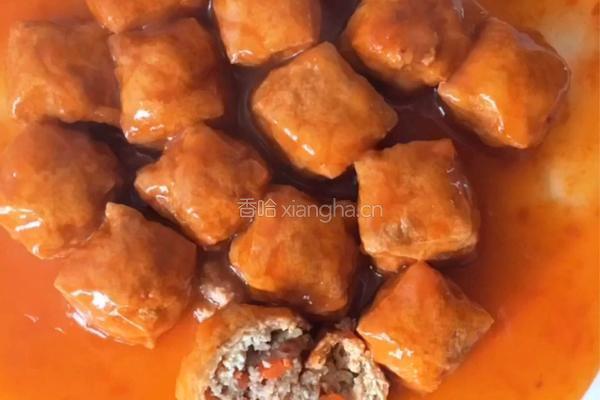 豆泡酿肉的做法图解14