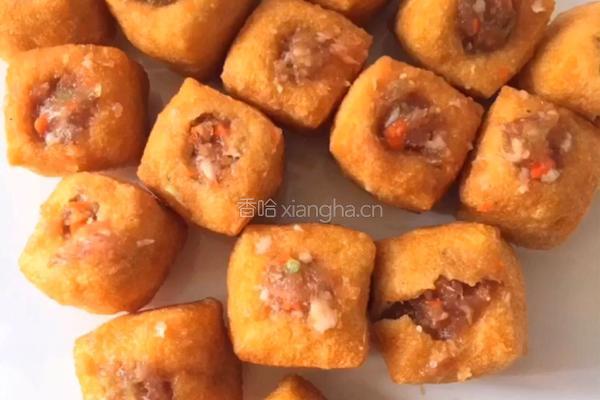 豆泡酿肉的做法图解4
