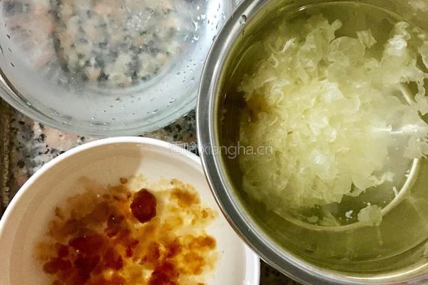 雪燕桃胶炖牛奶的做法图解2